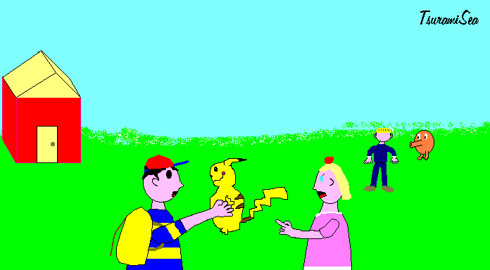 An illustration from a scene of the FIRST IF EVER.  I know, it's a bad MS Paint drawing.